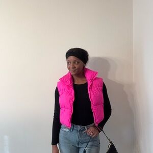 Vibrant Pink Puffer Vest